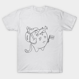 A cat and a bird T-Shirt